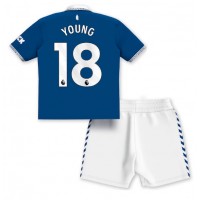 Koszulka piłkarska Everton Ashley Young #18 Strój Domowy dla dzieci 2023-24 tanio Krótki Rękaw (+ Krótkie spodenki)